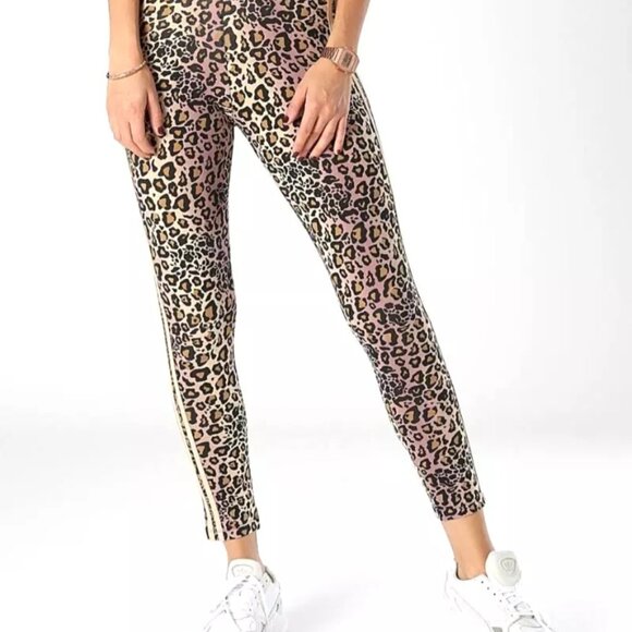 Adidas 3 Stripes Leopard Leggings 7/8 Women's US SIZE SMALL Brand New in Bag - Picture 4 of 14